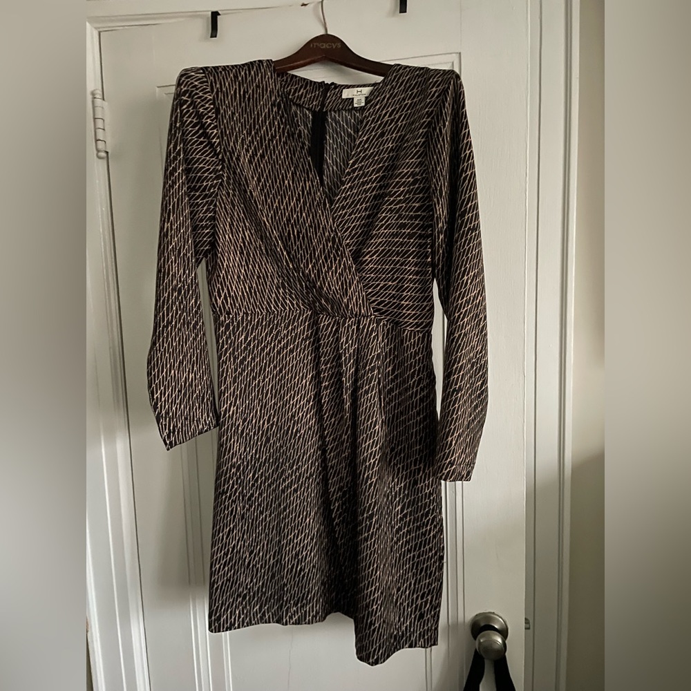 Halston sleek and silky dress (M)